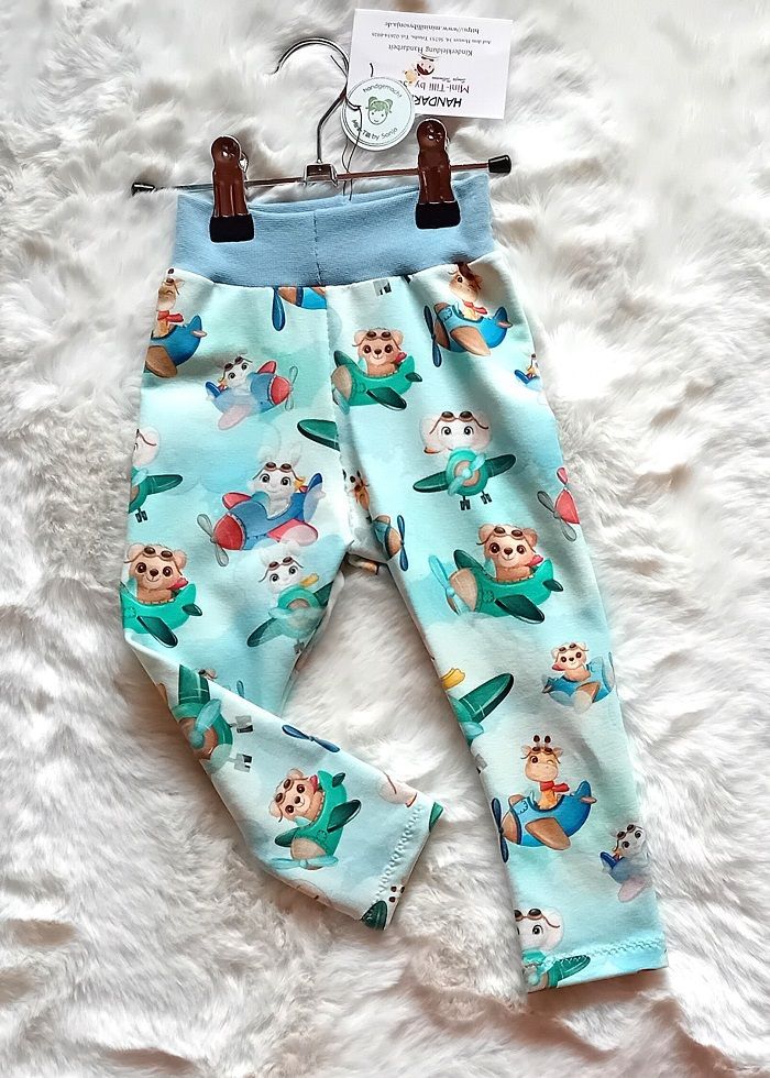 Baby Leggings FLUGZEUGE in Gr. 74