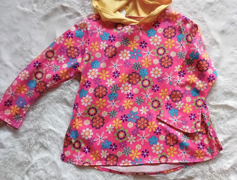 Kapuzenpullover Kinder Hoodie BLUMENRAD in Gr. 104