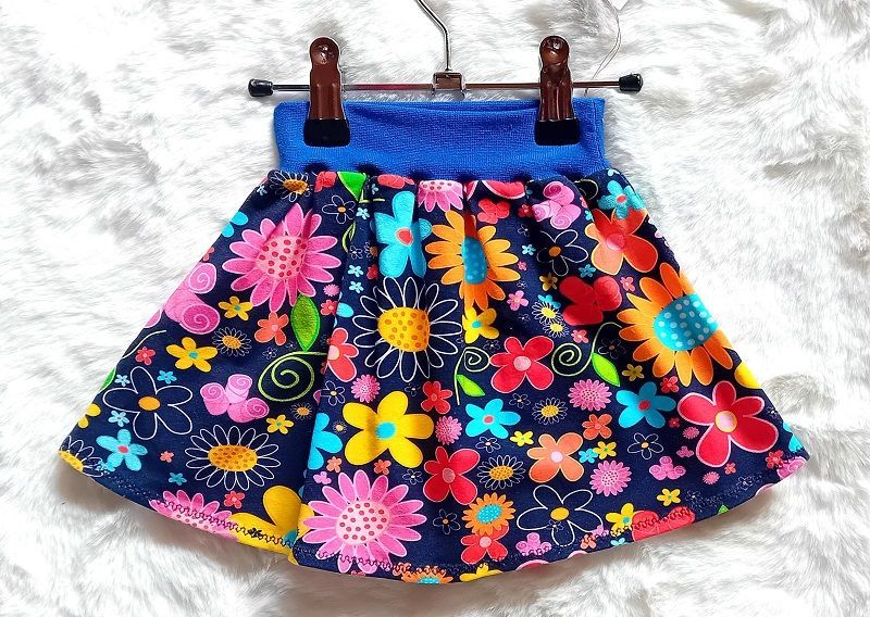 Kinderrock Tellerrock SOMMERBLUMEN in Gr. 74/80 Kinderrock Tellerrock SOMMERBLUMEN in Gr. 74/80