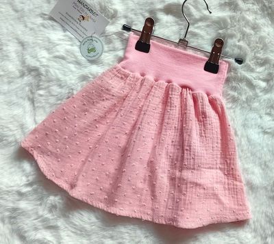 Kinderrock Tellerrock MUSSELIN apricot in Gr.  98/104 Kinderrock Tellerrock MUSSELIN apricot in Gr.  98/104