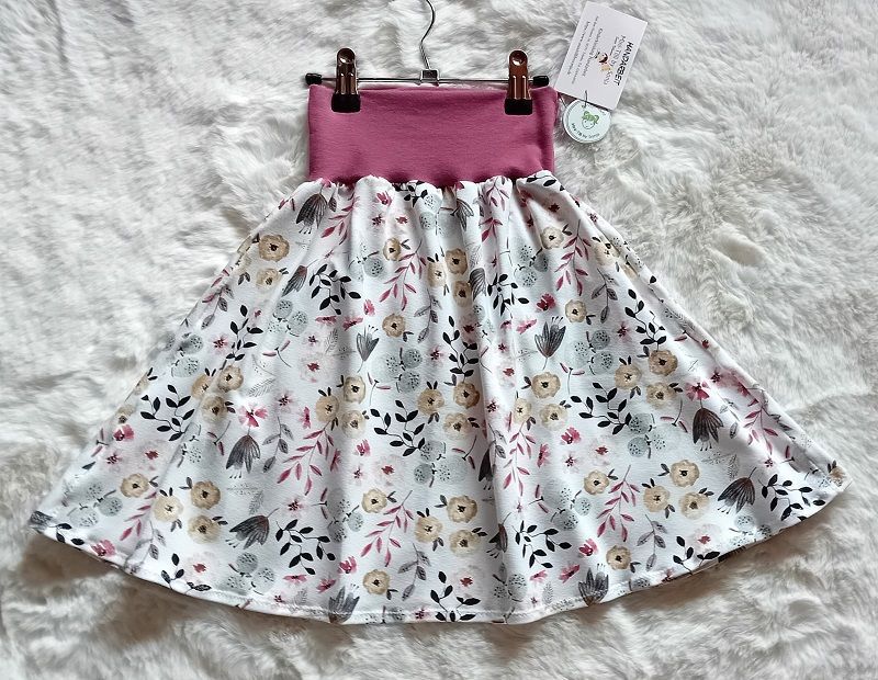 Kinderrock Tellerrock HERBSTBLUMEN  in Gr. 134/140 Kinderrock Tellerrock HERBSTBLUMEN  in Gr. 134/140