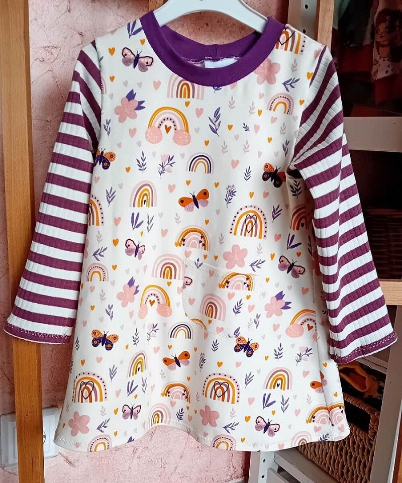 Kinderkleid langarm ZAUBERWELT in Gr. 86