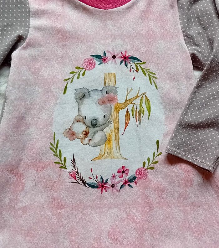Kinderkleid langarm KOALA in Gr. 86