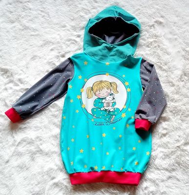 Ballonkleid Kinder HAB DICH LIEB in Gr. 86/92