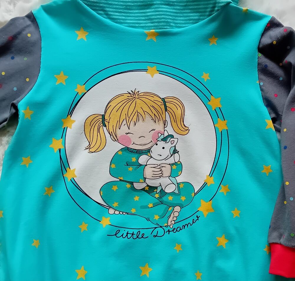 Ballonkleid Kinder HAB DICH LIEB in Gr. 86/92