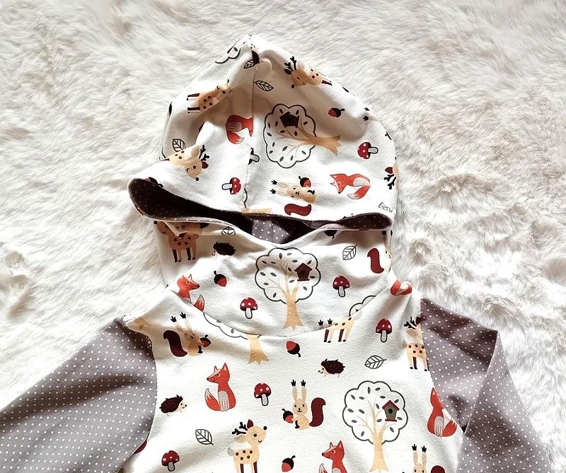 Ballonkleid Kinder WALDTIERE in Gr. 98/104