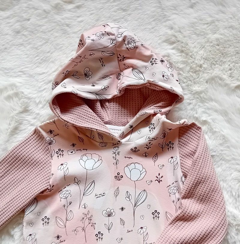 Kapuzenkleid Kinder BLUMENWIESE in Gr. 98