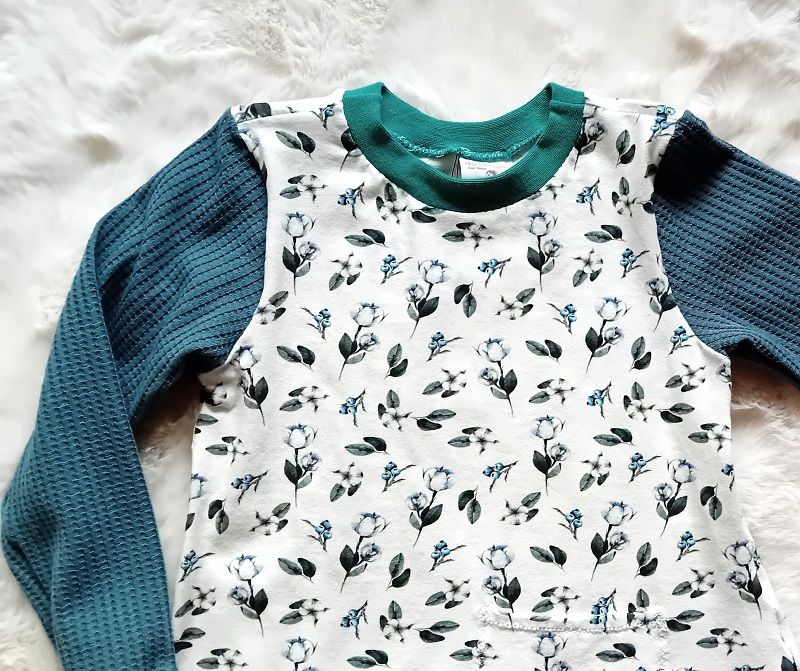 Kinderkleid langarm  ROSEN in Gr. 104