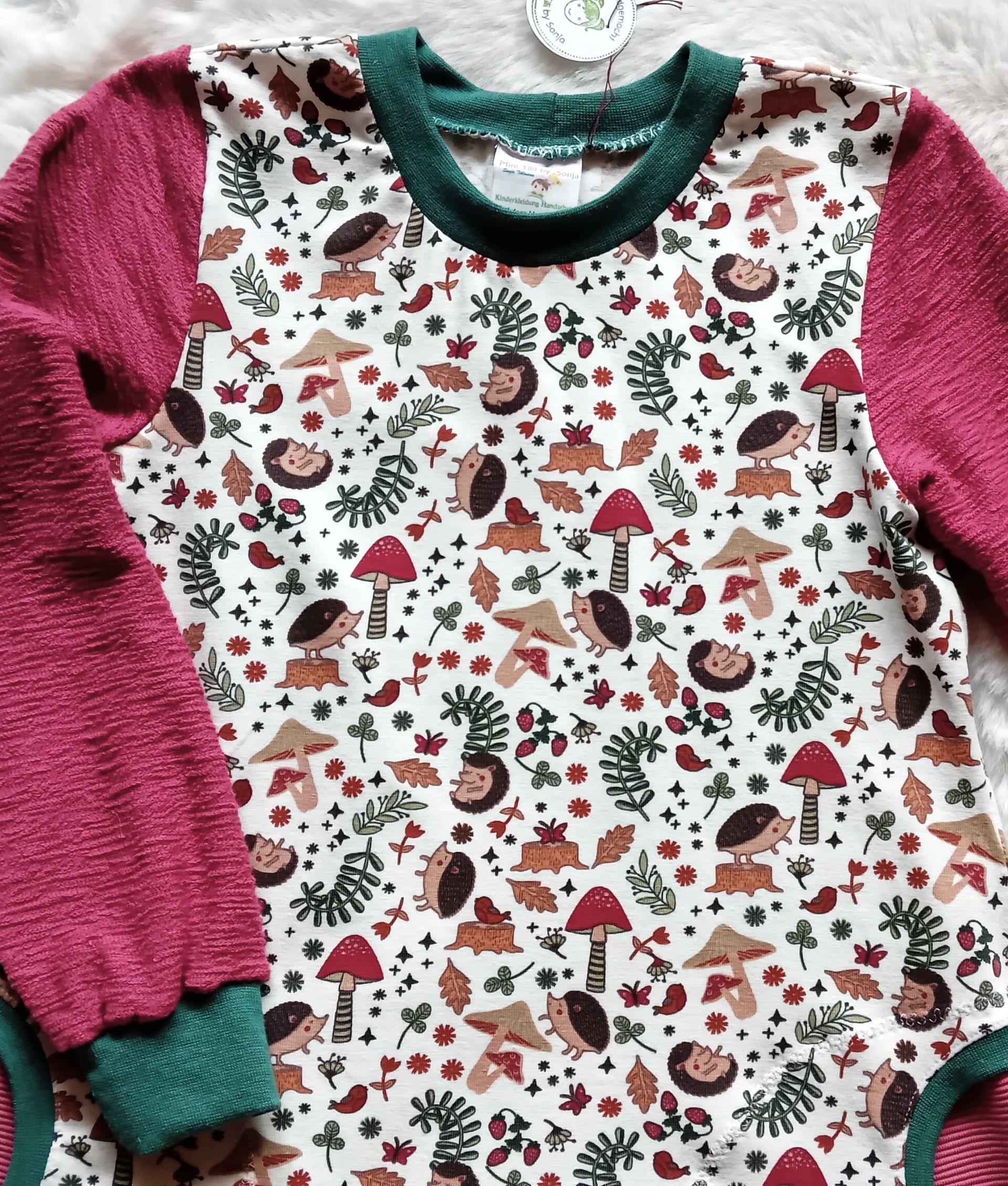 Kinderkleid langarm HERBSTZEIT in Gr. 110