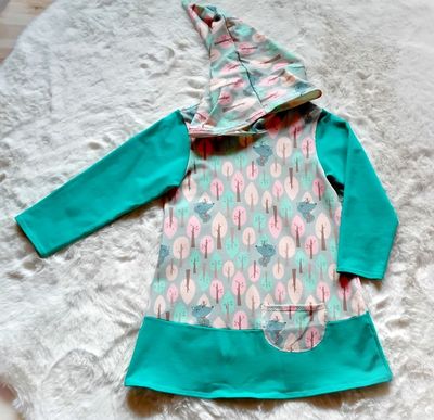 Kapuzenkleid Kinder langarm WALDRUHE in Gr. 110