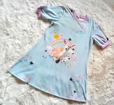 Kinderkleid Sommerkleid PANEL REH in Gr. 140 Kinderkleid Sommerkleid PANEL REH in Gr. 140