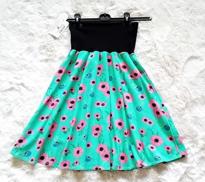 Damenrock Tellerrock  ANEMONEN  in Universal Gr. 36-40 Damenrock Tellerrock  ANEMONEN  in Universal Gr. 36-40