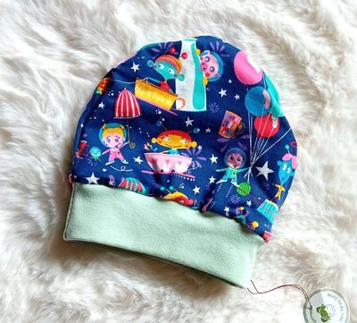 Baby Beanie  COSMOPARTY HERZEN 0-6 Monate Baby Beanie  COSMOPARTY HERZEN 0-6 Monate