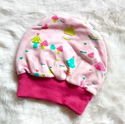 Baby Beanie PILZLEIN / 0-6 Monate Baby Beanie PILZLEIN / 0-6 Monate