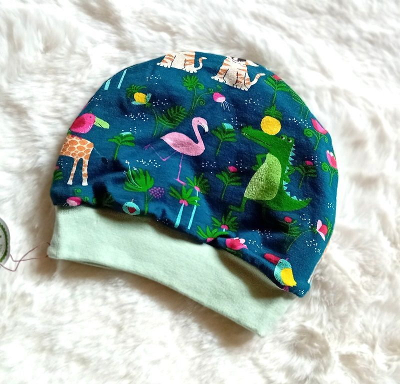 Baby Beanie DSCHUNGEL MONSTER / 6-9 Monate Baby Beanie DSCHUNGEL MONSTER / 6-9 Monate