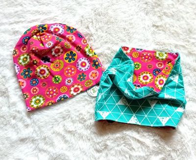 Kinder Set Beanie|Loop  BLUMEN / 3-10 Jahre Kinder Set Beanie|Loop  BLUMEN / 3-10 Jahre