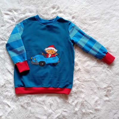 Kinder Pullover SANDMANN im Auto in Gr. 98/104 Kinder Pullover SANDMANN im Auto in Gr. 98/104