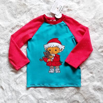 Langarmshirt Kinder SANDMANN mit Katze in Gr. 98 Langarmshirt Kinder SANDMANN mit Katze in Gr. 98