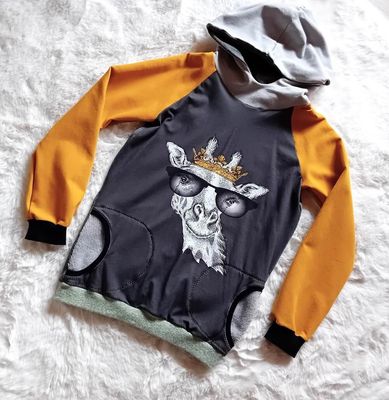 Kapuzenpullover Jungen GIRAFFE in Gr. 140
