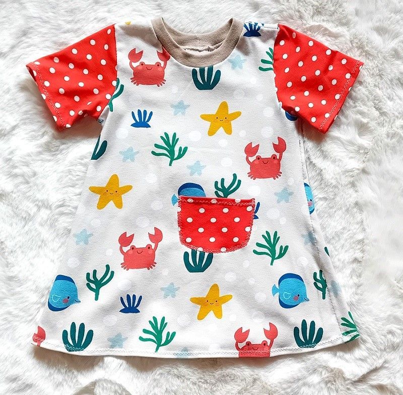 Kinderkleid Sommerkleid STRAND in Gr. 86