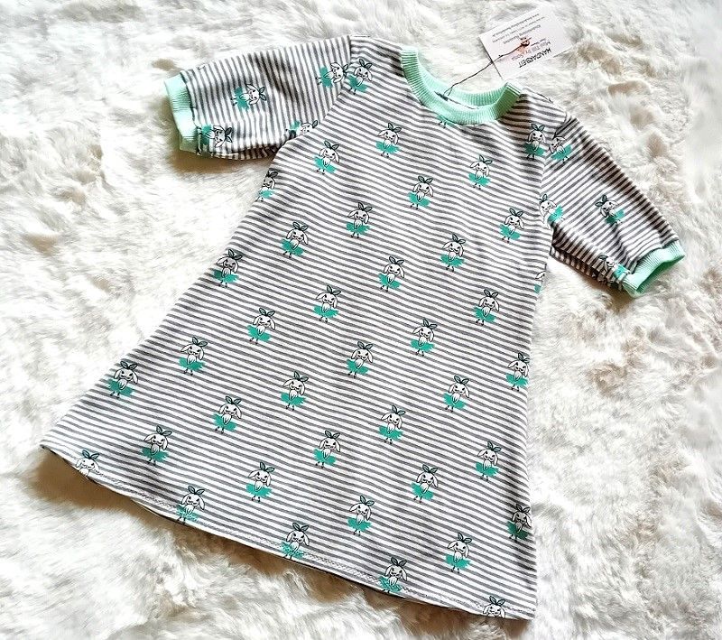Kinderkleid Sommerkleid HASENBALLERINA in Gr. 104