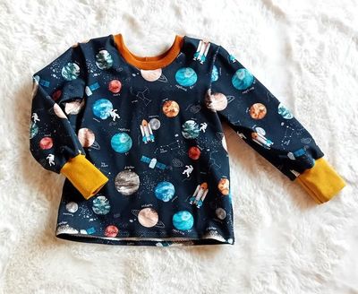 Jungen Pullover WELTALL in Gr. 80