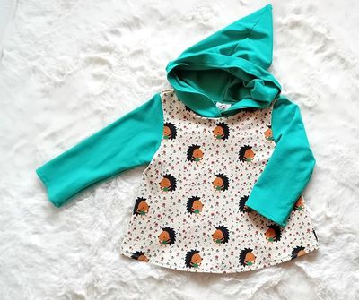 Kapuzenpullover Kinder Hoodie IGEL in Gr. 92