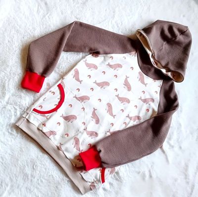 Kapuzenpullover Kinder Hoodie WALE in Gr. 134