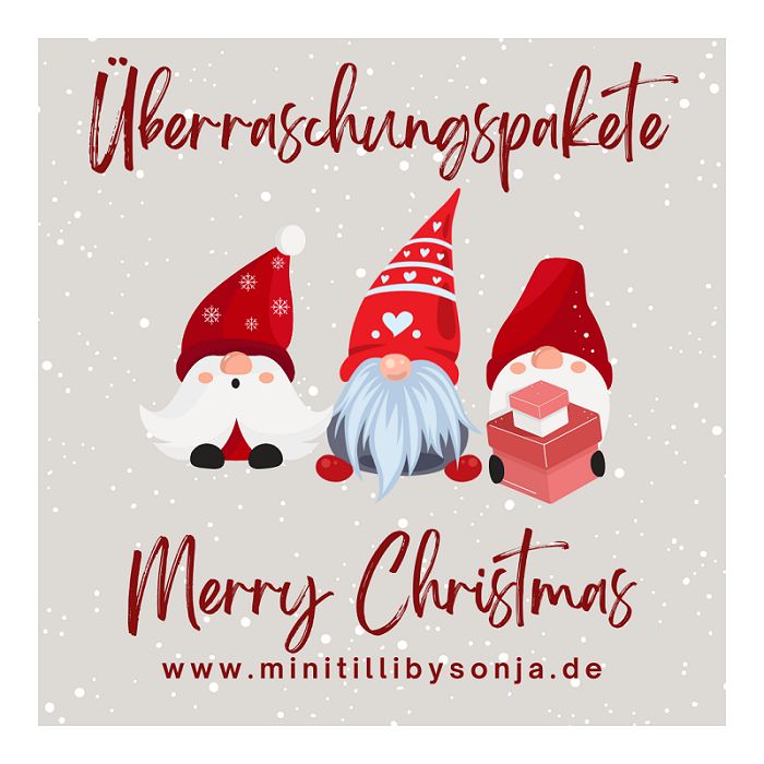 Handmade Kleidung Mädchen - Weihnachtsbox - Gr. 80 bis 92