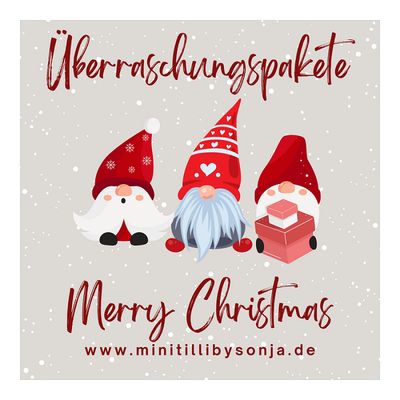 Handmade Kleidung Mädchen - Weihnachtsbox - Gr. 80 bis 92