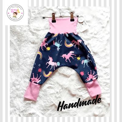 Baby Pumphose EINHORN in Gr. 68/74
