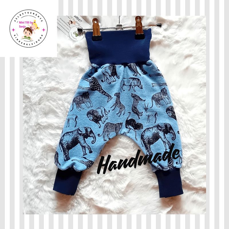 Baby Pumphose SAFARI in Gr. 62 - 74