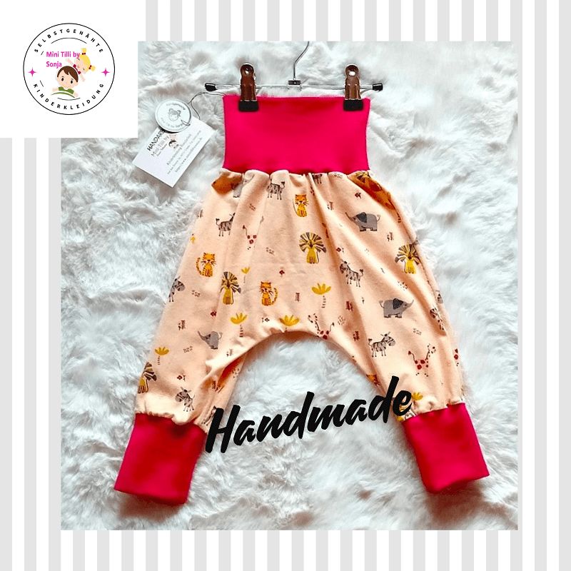 Baby Pumphose SAFARITIERE in Gr. 68/74