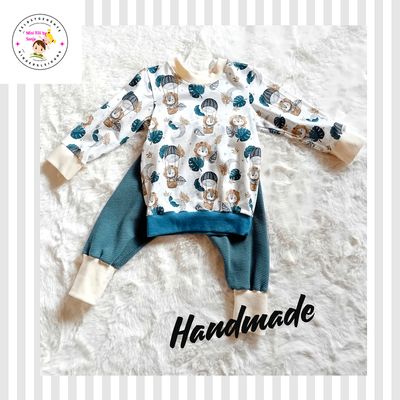 Baby Set Pumphose und Pullover LION REISE in Gr. 80