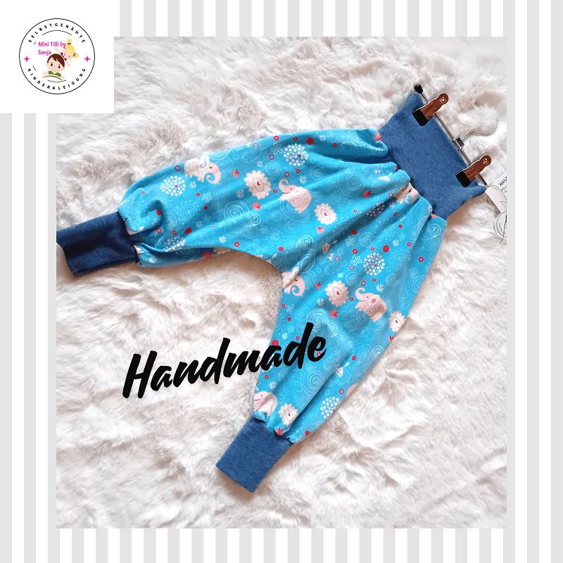 Pumphose Kinder ELEFANTEN in Gr. 86/92