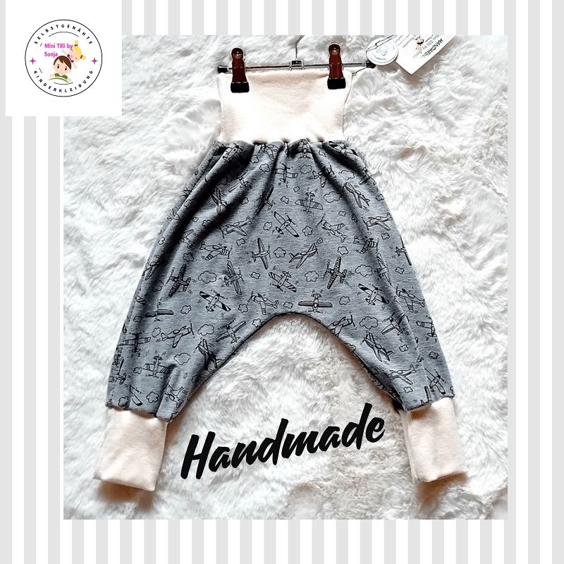 Pumphose Jungen FLUGZEUGE in Gr. 80/86