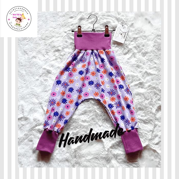 Pumphose Kinder BLUMEN in Gr. 86/92