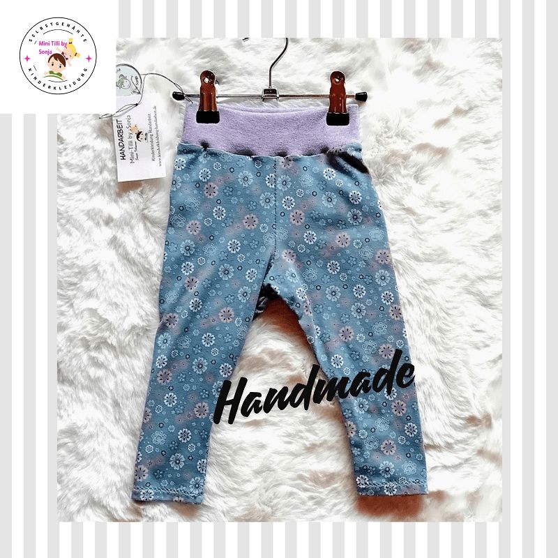 Baby Leggings BLUMEN in Gr. 74