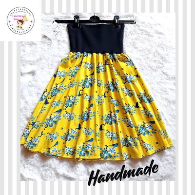 Damenrock Tellerrock  BLUMENZEIT in Universal Gr. 36-40