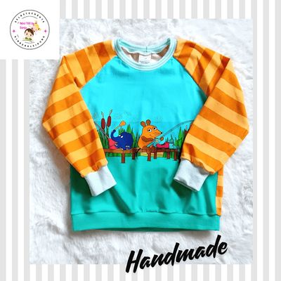 Langarmshirt Kinder MAUS Angeltag in Gr. 116
