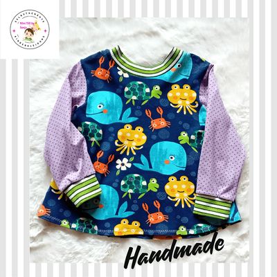 Kinderpullover langarm KLEINER WAL in Gr. 86