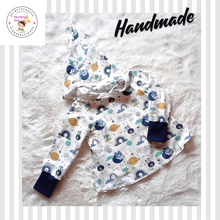 Kinderpullover langarm SPIELTIERE in Gr. 86