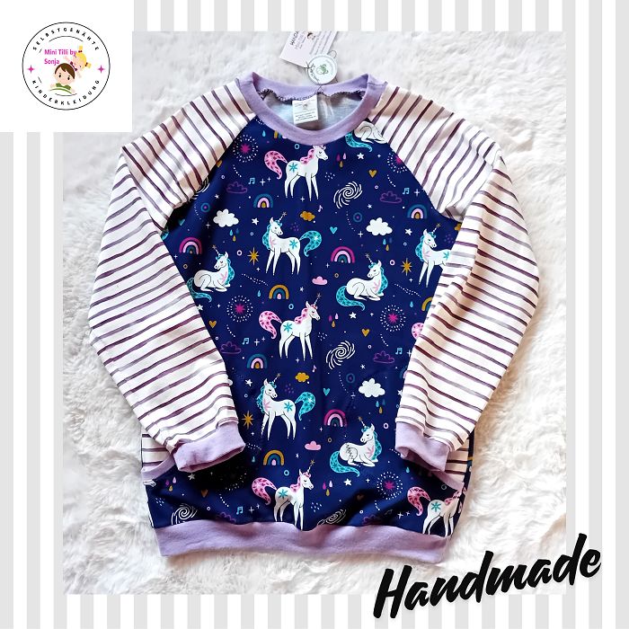 Kinderpullover langarm EINHORNZAUBER in Gr. 134