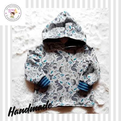 Kapuzenpullover Kinder WALDFREUNDE in Gr. 86