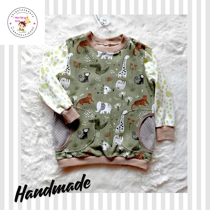 Jungen Pullover DSCHUNGEL in Gr. 98/104