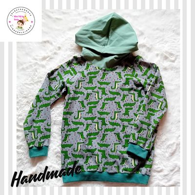 Kapuzenpullover Jungen  KROKODILE in Gr. 128