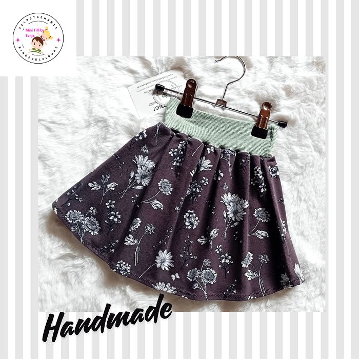 Kinderrock Tellerrock BLUMENFREUDE in Gr. 86/92