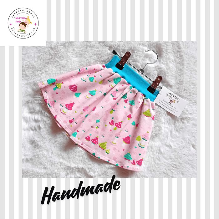 Kinderrock Tellerrock GLÜCKSPILZE in Gr. 86/92