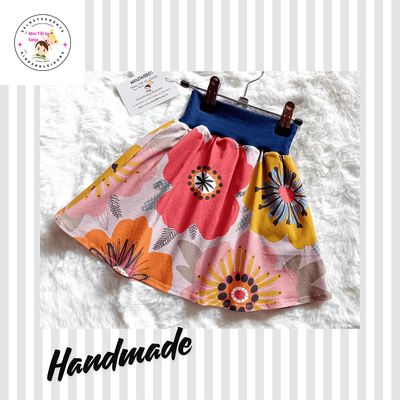 Kinderrock Tellerrock FLOWERPOWER in Gr. 98/104