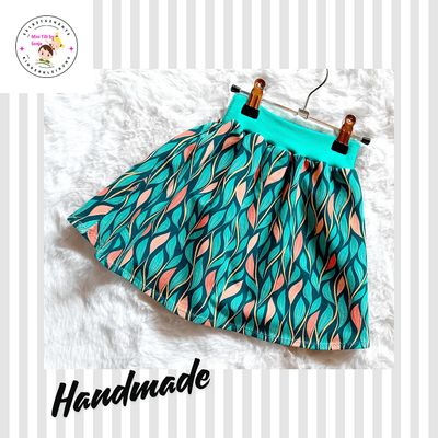 Kinderrock Tellerrock BLATTRANKEN in Gr. 98/104